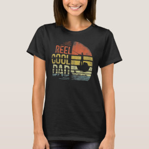 Mens Reel Cool Dad Daddy Father's Day Fishing Fish T-Shirt