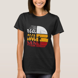Mens Reel Cool Dad Fisherman Daddy Fathers Day Fis T-Shirt