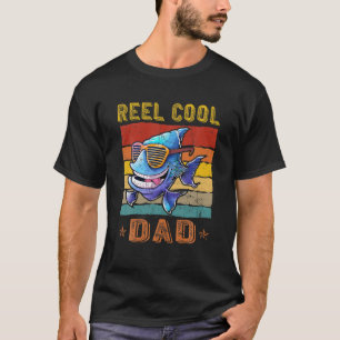 Mens Reel Cool Dad Fisherman Funny Dad Father Day T-Shirt