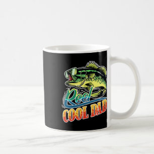 Mens Reel Cool Dad Fisherman Funny Fishing Coffee Mug