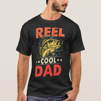 Mens Reel Cool Dad Fishing Daddy Fathers Day 2022 T-Shirt