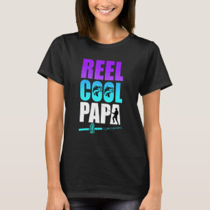 Mens Reel Cool Dad Fishing Father T-Shirt