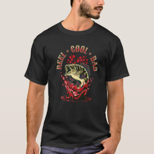 Mens Reel Cool Dad Fishing Graphic Fathers Day 2 T-Shirt