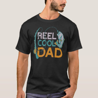Mens Reel Cool Dad Fishing Ideas Fishing Father's T-Shirt