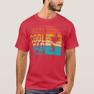 Mens Reel Cool Dadfathers Day Gift For Fishing Dad T-Shirt