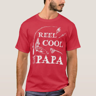 Mens Reel Cool DadFishing Daddy Fathers Day 812  T-Shirt