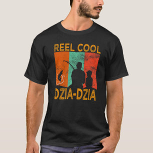Mens Reel Cool Dzia Dzia Fishing Daddy Vintage Dad T-Shirt