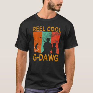 Mens Reel Cool G Dawg Fishing Daddy Vintage Grandp T-Shirt