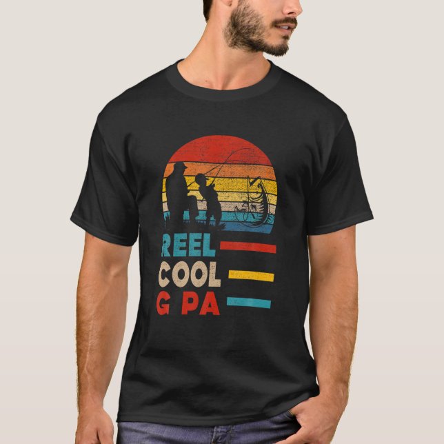 Mens Reel Cool G PA Fisherman Daddy Father Day Gif T-Shirt (Front)