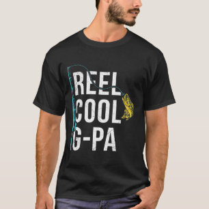 Mens Reel Cool G-pa Fishing Shirt Funny Grandpa Fa