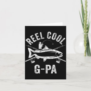Mens Reel Cool G-pa Shirt Funny Fisherman Christma Card