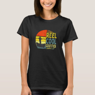 Mens Reel Cool Godfather Fishing Christmas Father T-Shirt