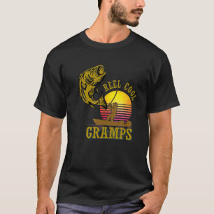 Mens Reel Cool Gramps Fisherman Gramps Father's Da T-Shirt