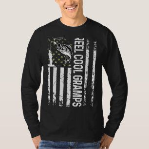 Mens Reel Cool Gramps For Daddy Fisherman B Day Fa T-Shirt
