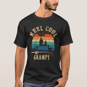 Mens Reel Cool Grampy Fisherman Father's Day Fishi T-Shirt