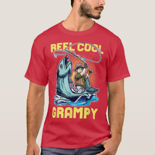 Mens Reel Cool Grampy Funny Fishing 873  T-Shirt