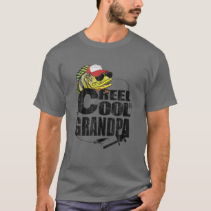 Mens Reel Cool Grandpa Fishing Father Grandther Vi T-Shirt