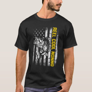 Mens Reel Cool Nonno Fishing Fish Vintage T-Shirt