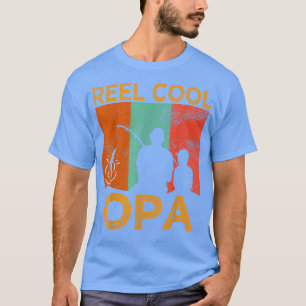 Mens Reel Cool OPA Fishing Daddy Vintage Grandpa F T-Shirt