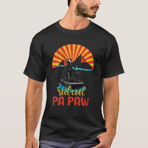 Mens Reel Cool Pa Paw Fisherman Vintage Daddy And T-Shirt