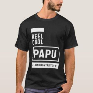Mens Reel Cool Papu Father Grandpa Gift T-Shirt