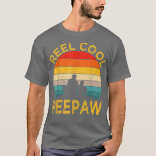 Mens Reel Cool Peepaw Fishing Daddy Vintage Grandp T-Shirt