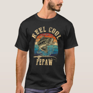 Mens Reel Cool Pepaw Fisherman Father S Day Fishin T-Shirt