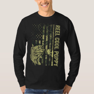 Mens Reel Cool Poppy Camouflage American Flag Fath T-Shirt