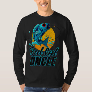 Mens Reel Cool Uncle Fishing Sunglasses  Father's  T-Shirt