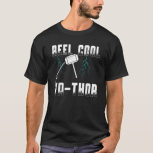 Mens Reel Cool Va Thor Cool Viking Angler Father' T-Shirt