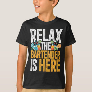 Mens Relax The Cool Kidender Is Here Funny Cool T-Shirt