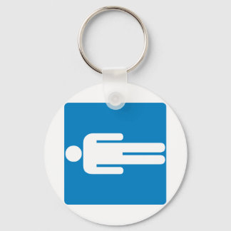 Men's Restroom Highway Sign Key Ring