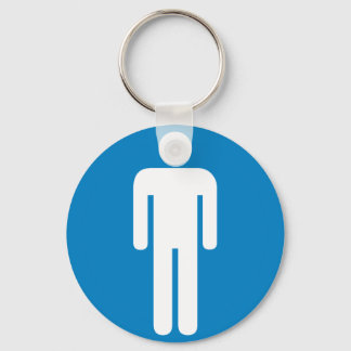 Men's Restroom Highway Sign Key Ring