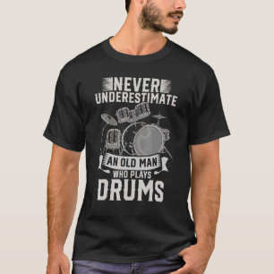 Mens Retired Drummer Music Retirement Musician Dr T-Shirt