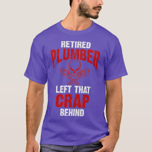 Mens Retired Plumber Funny PlumbingPipefitter T-Shirt