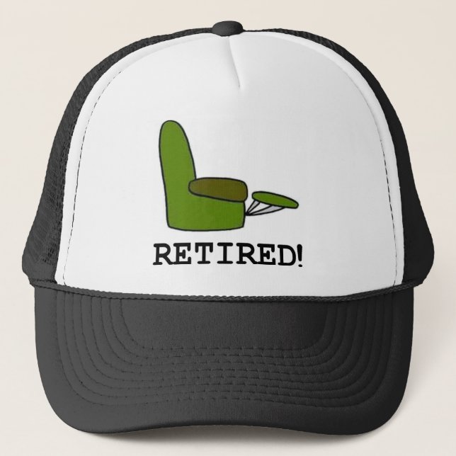 Mens Retired Trucker Cap (Front)