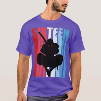 Mens Retro 16th Birthday for Ninja Men Samurai Wea T-Shirt