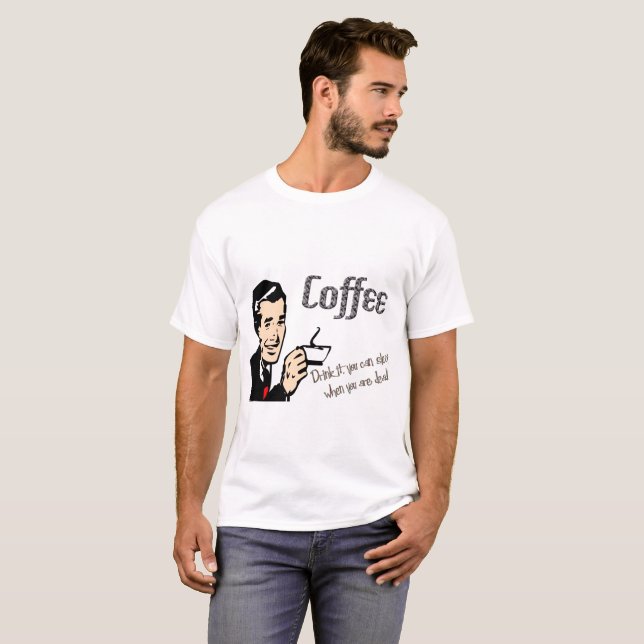 Men's Retro Coffee T-Shirt (Front Full)