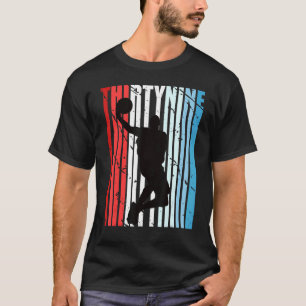 Mens Retro Colours Mens 39th Basketball Birthday P T-Shirt