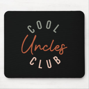 Mens Retro Cool Uncles Club Funny Uncle Pocket Fat Mouse Mat