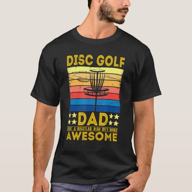 Mens Retro  Disc Golf Dad Like A Regular Dad T-Shirt (Front)