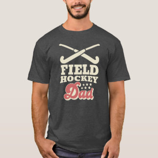 Mens Retro Field Hockey Dad T-Shirt