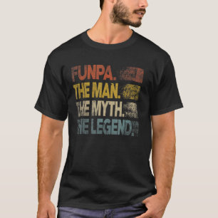 Mens Retro Funpa Man Myth Legend Vintage Father's  T-Shirt