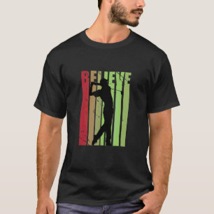 Mens Retro Golf Golfing Vintage Distressed Camo Gr T-Shirt