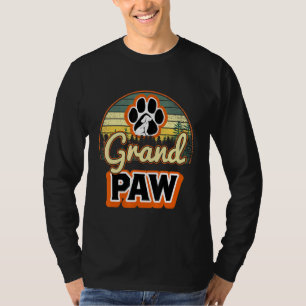 Mens Retro Grand Paw Dog Grandpaw Grandpa T-Shirt