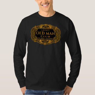 Mens Retro Grumpy Old Man Club Founder Member Dad  T-Shirt