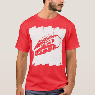 Mens Retro Guitar Acoustic Guitar Player818 T-Shirt