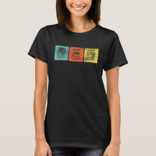 Mens Retro Guitar Chord Musical Note Dad Written V T-Shirt