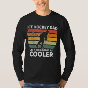 Mens Retro Ice Hockey Dad Like A Regular Dad But C T-Shirt