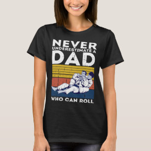 Mens Retro Jiu Jitsu Dad BJJ Men Father Vintage T-Shirt